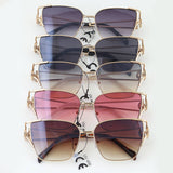 Lion Emblem Gradient Tinted Lens Sunglasses