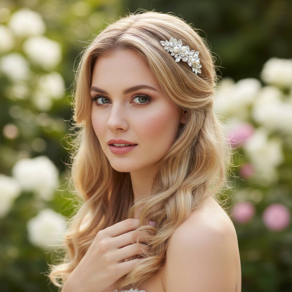 Athena Collection Vintage Barrette Pearl Clip