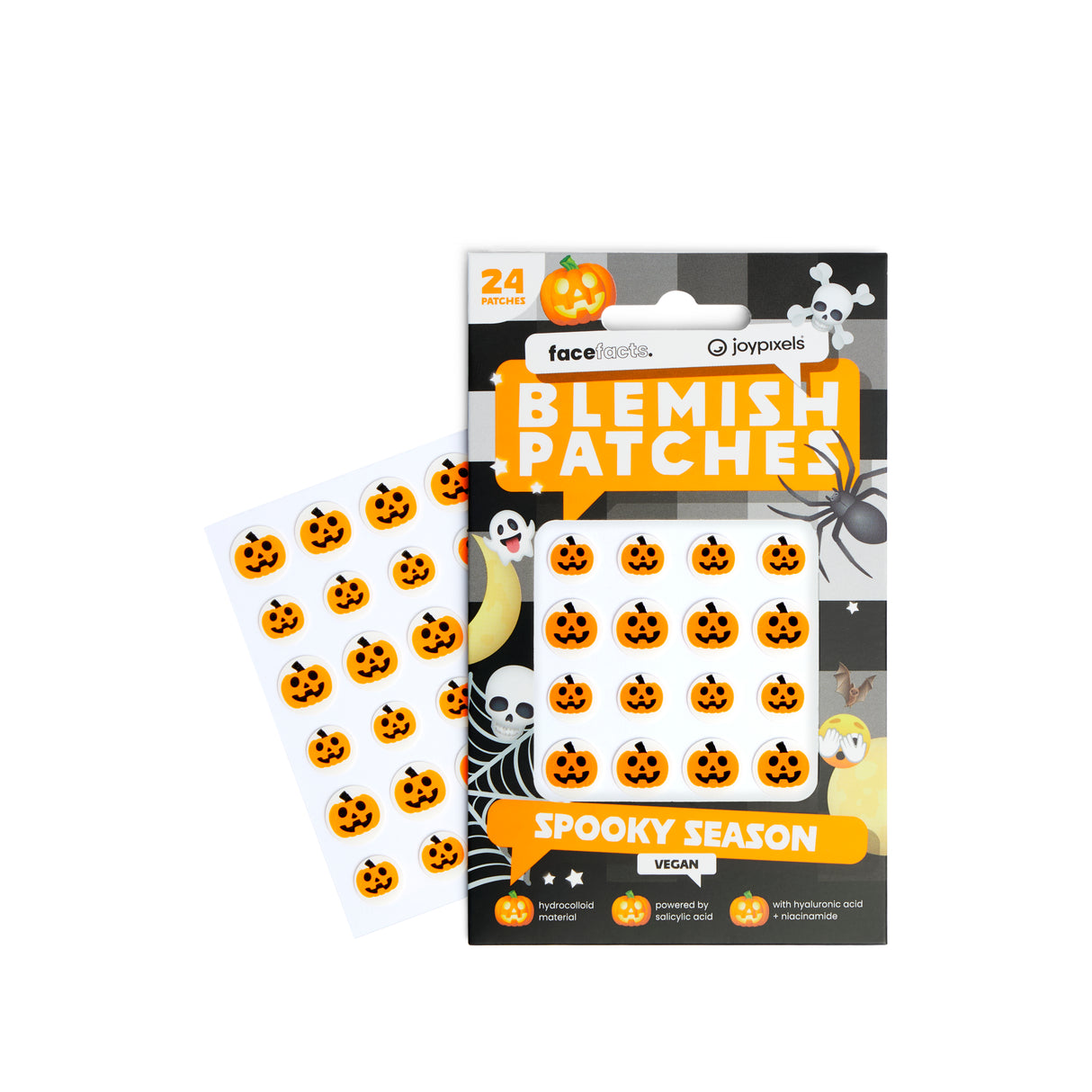 Face Facts Spooky Season Pumpkins Blemish Patches 24pk