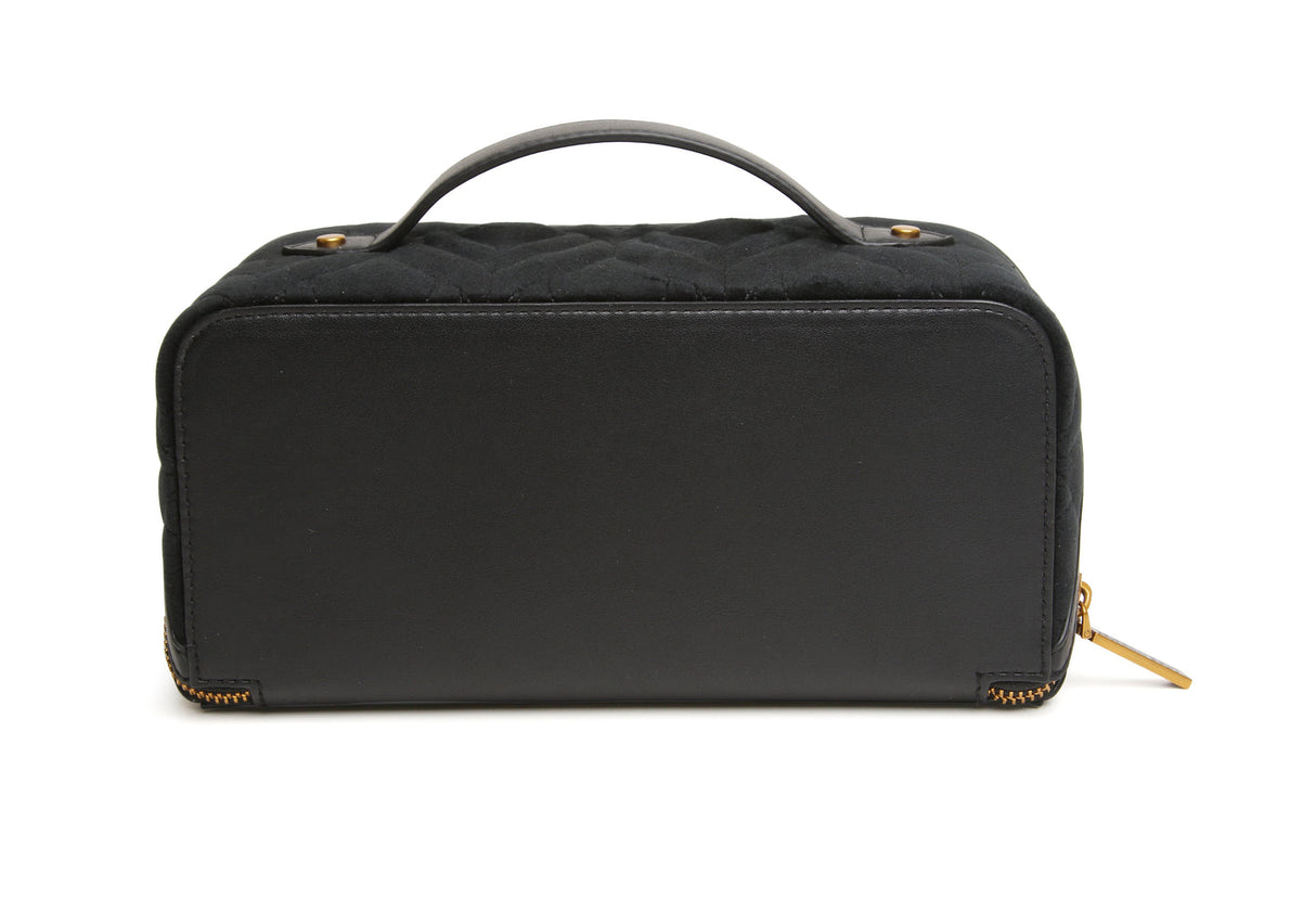 Alice Wheeler London Black Velvet Train Case