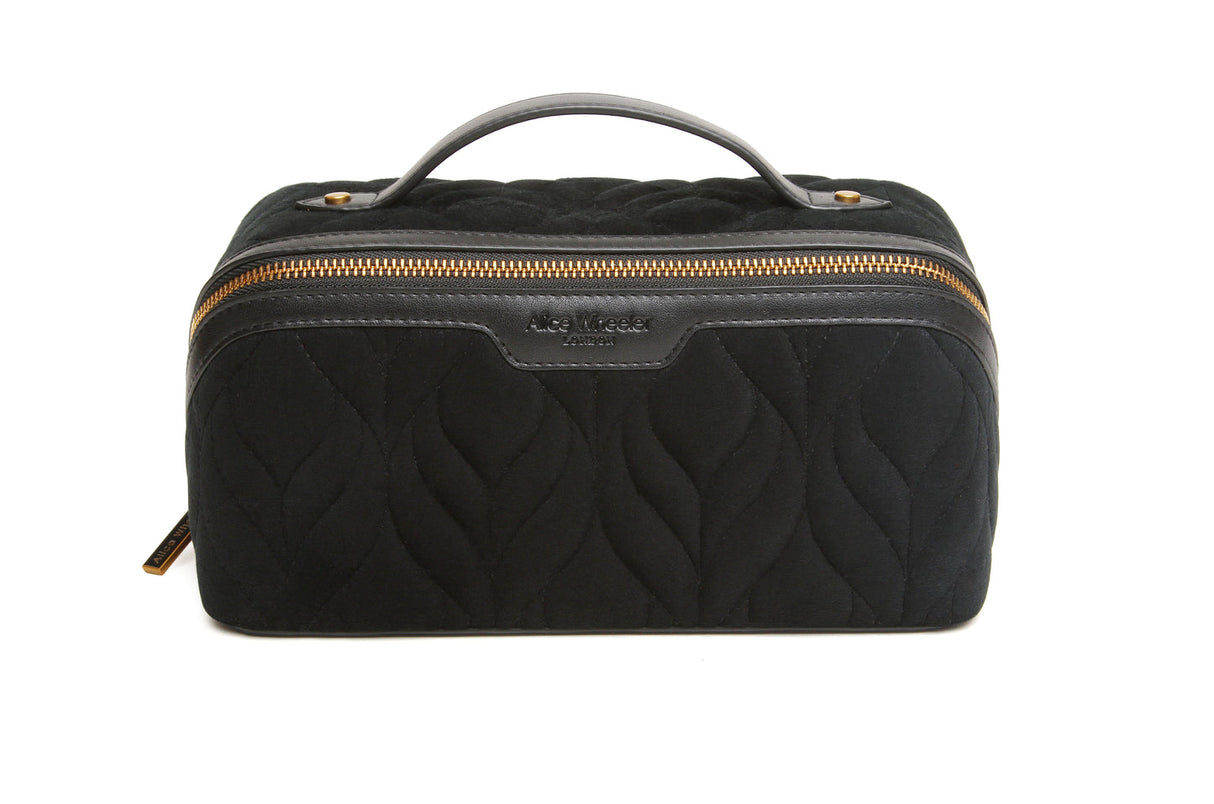 Alice Wheeler London Black Velvet Train Case