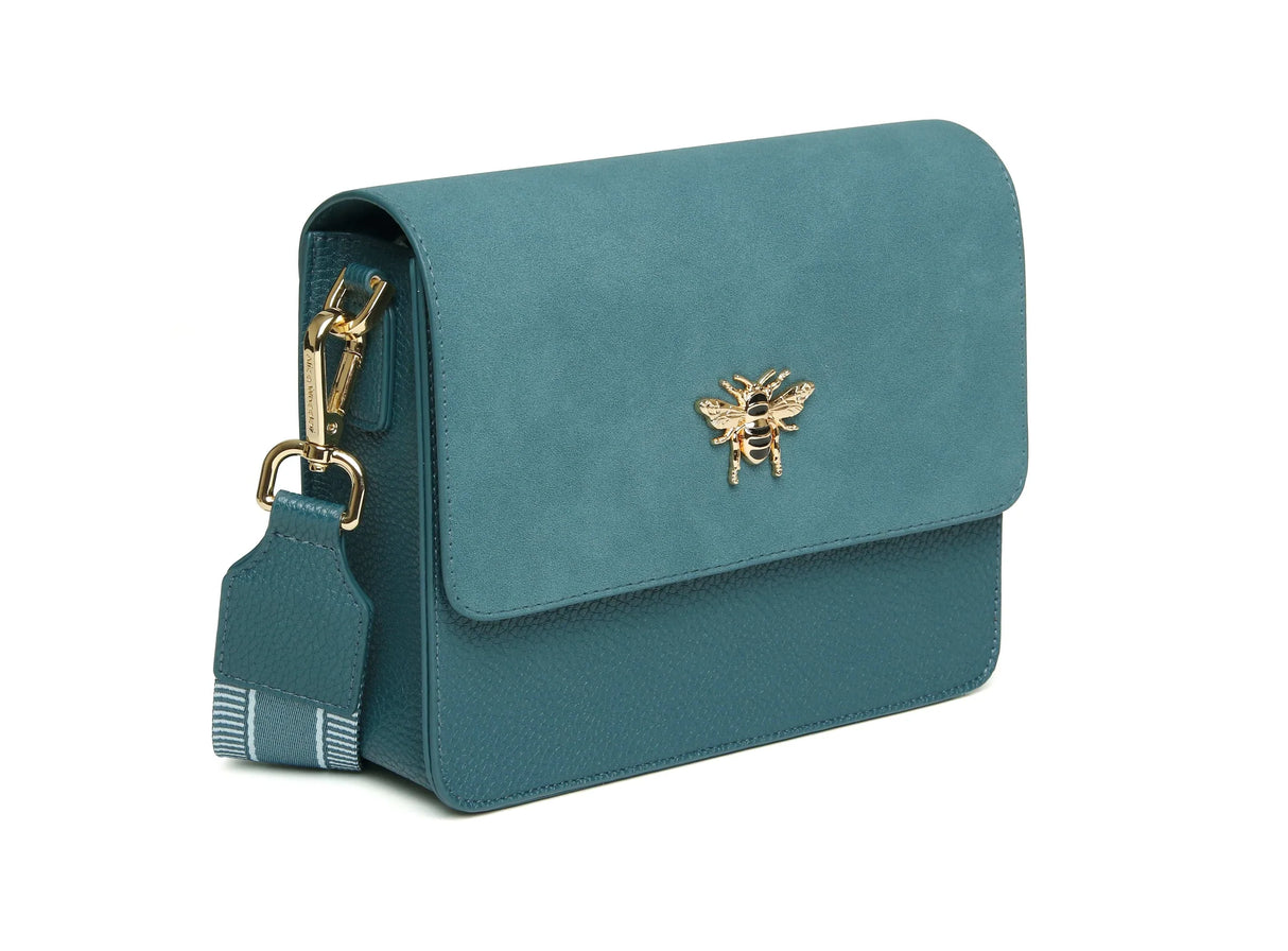 Alice Wheeler London Teal Highbury Handbag