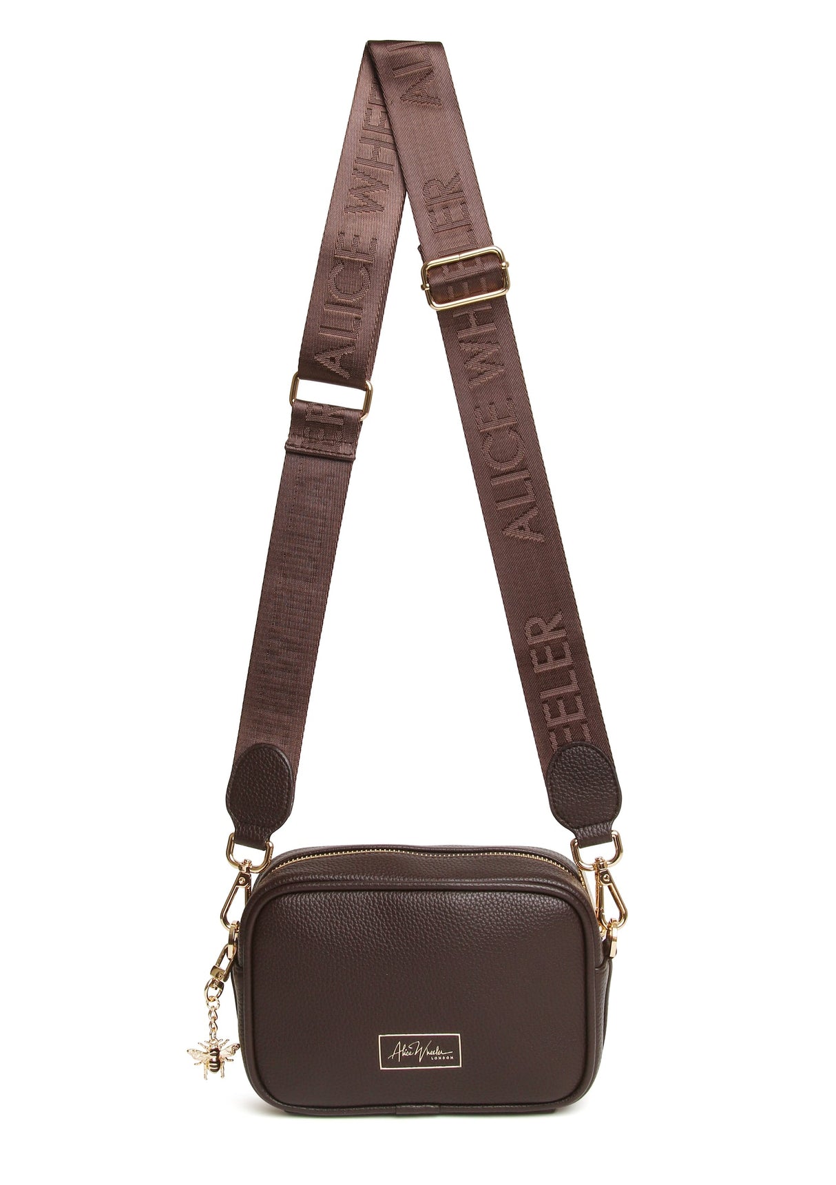 Alice Wheeler Chocolate Brown Mini Soho Cross Body Bag