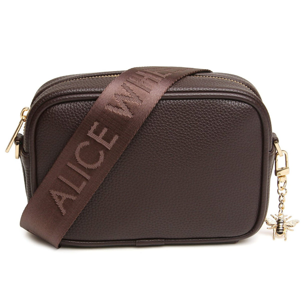 Alice Wheeler Chocolate Brown Mini Soho Cross Body Bag