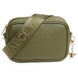 Alice Wheeler Olive Green Mini Soho Cross Body Bag