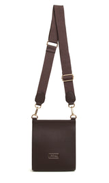 Alice Wheeler London Chocolate Brown Bloomsbury Cross Body Bag