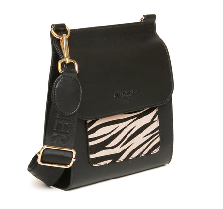 Alice Wheeler London Zebra Print Bloomsbury Cross Body Bag