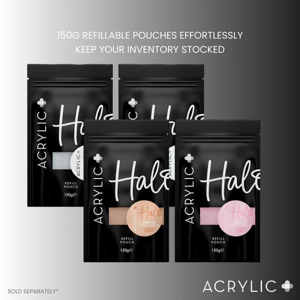 Halo Acrylic + Premium Acrylic Powder Refill Pouch 150g