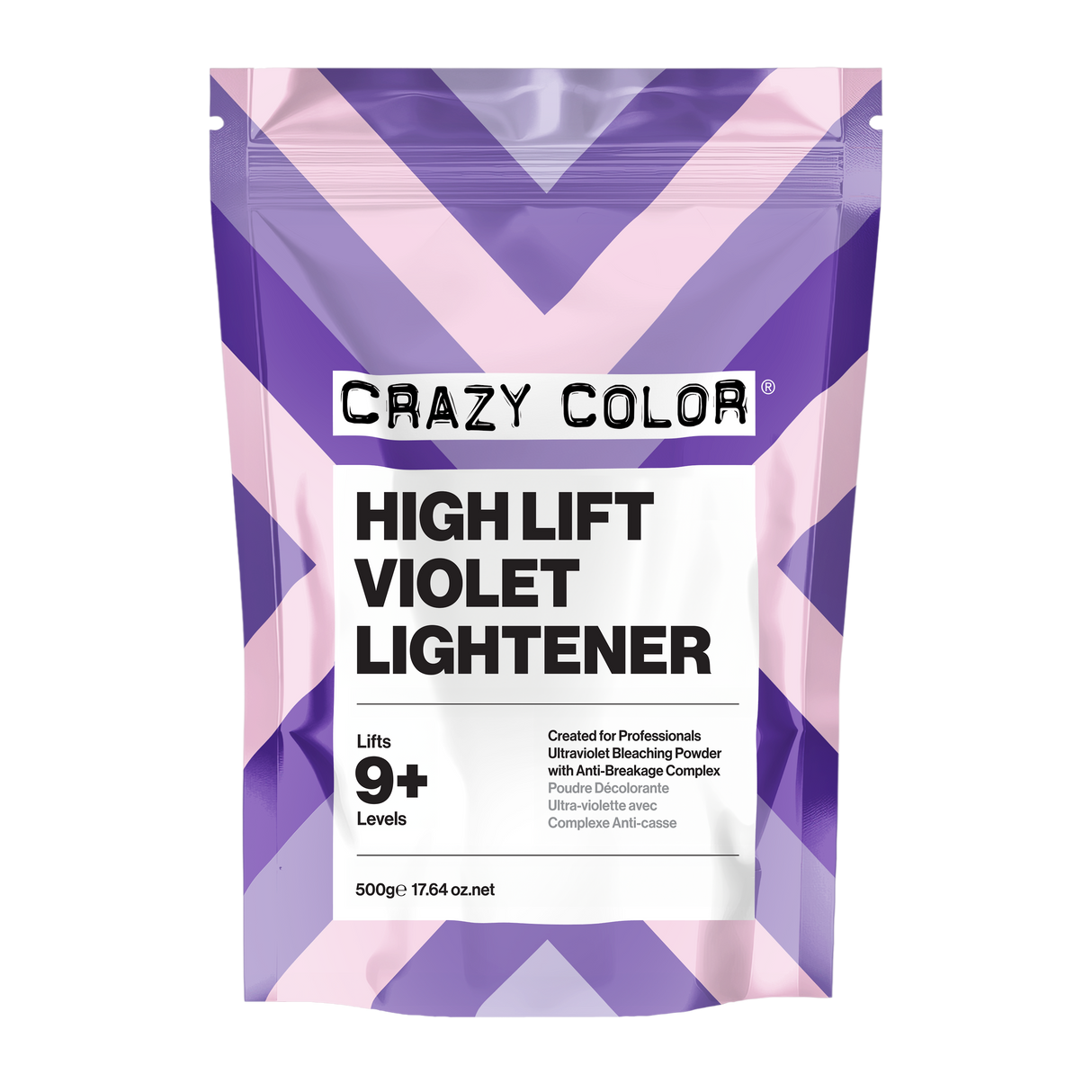 Crazy Color High Lift Violet Lightener 9+ Levels 500g