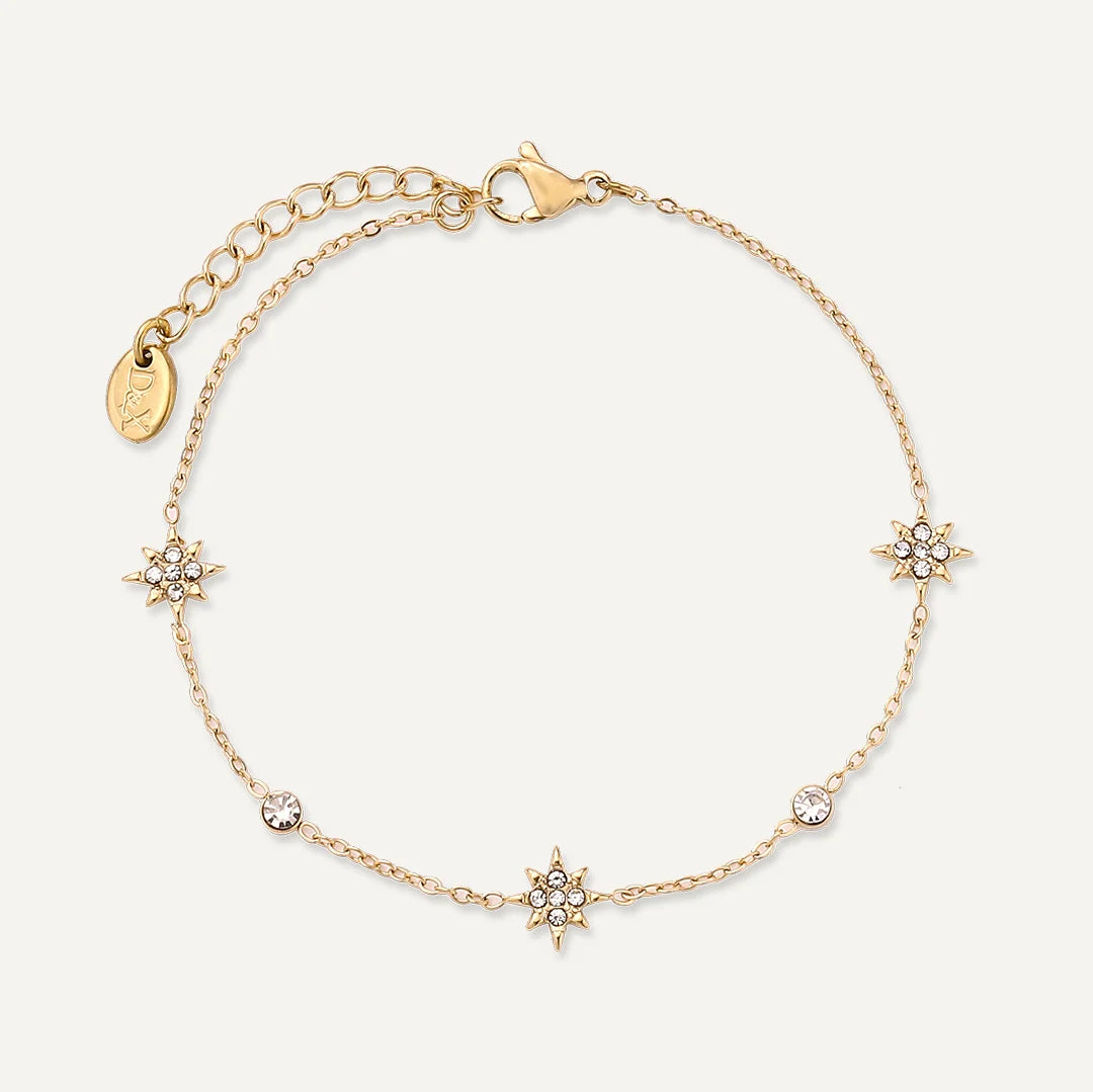 D& X London Vibes 18K Gold Plated Star Bracelet