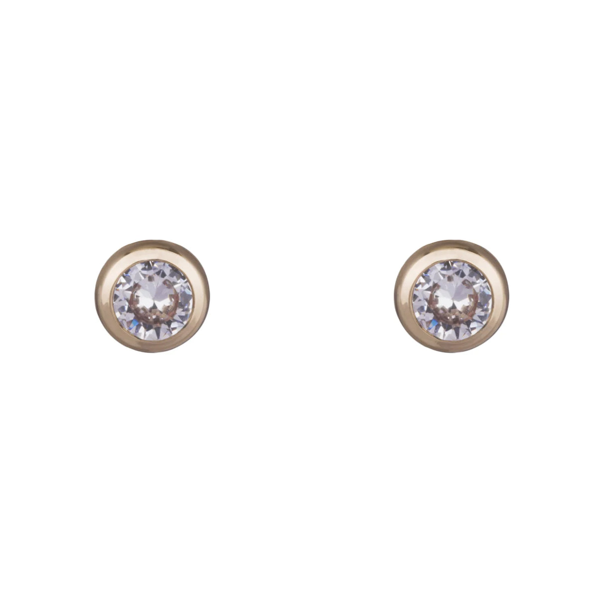 D& X London Keira Gold Crystal Stud Earrings