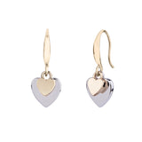 D& X London Keira Gold Heart Hook Drop Earrings