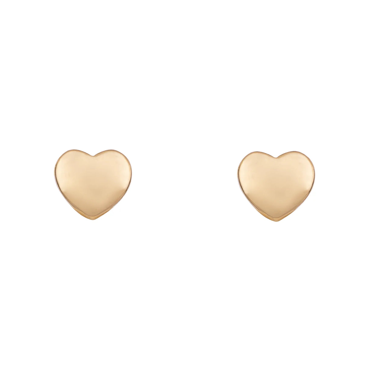 D& X London Keira Gold Heart Stud Earrings