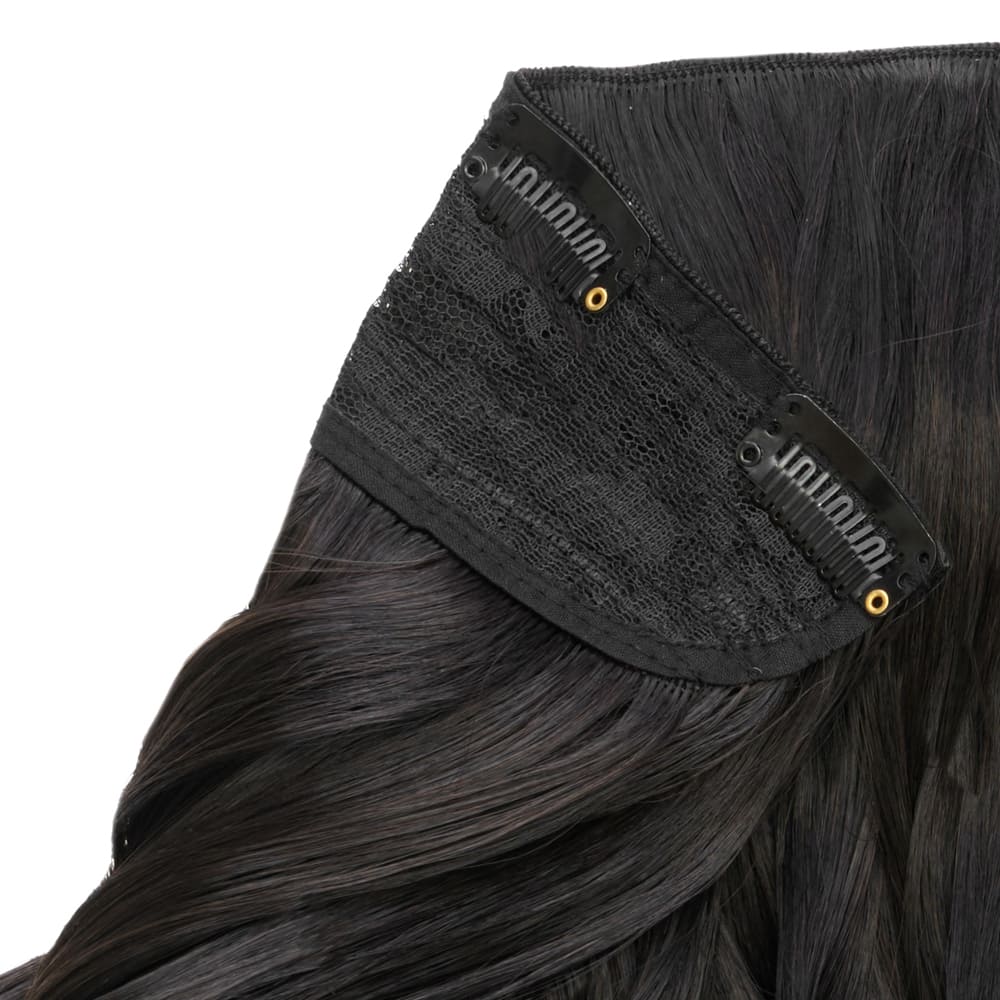 Stranded 20" Heat Resistant Curly Clip In Hair Extensions