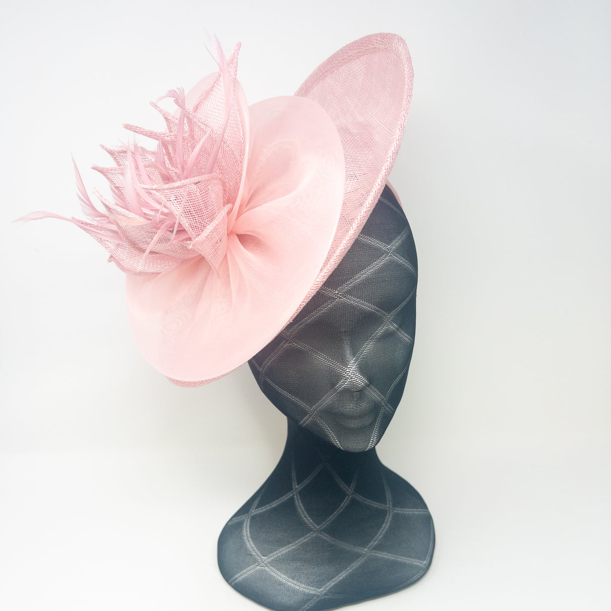 Blush Rose Pink Disc Fascinator