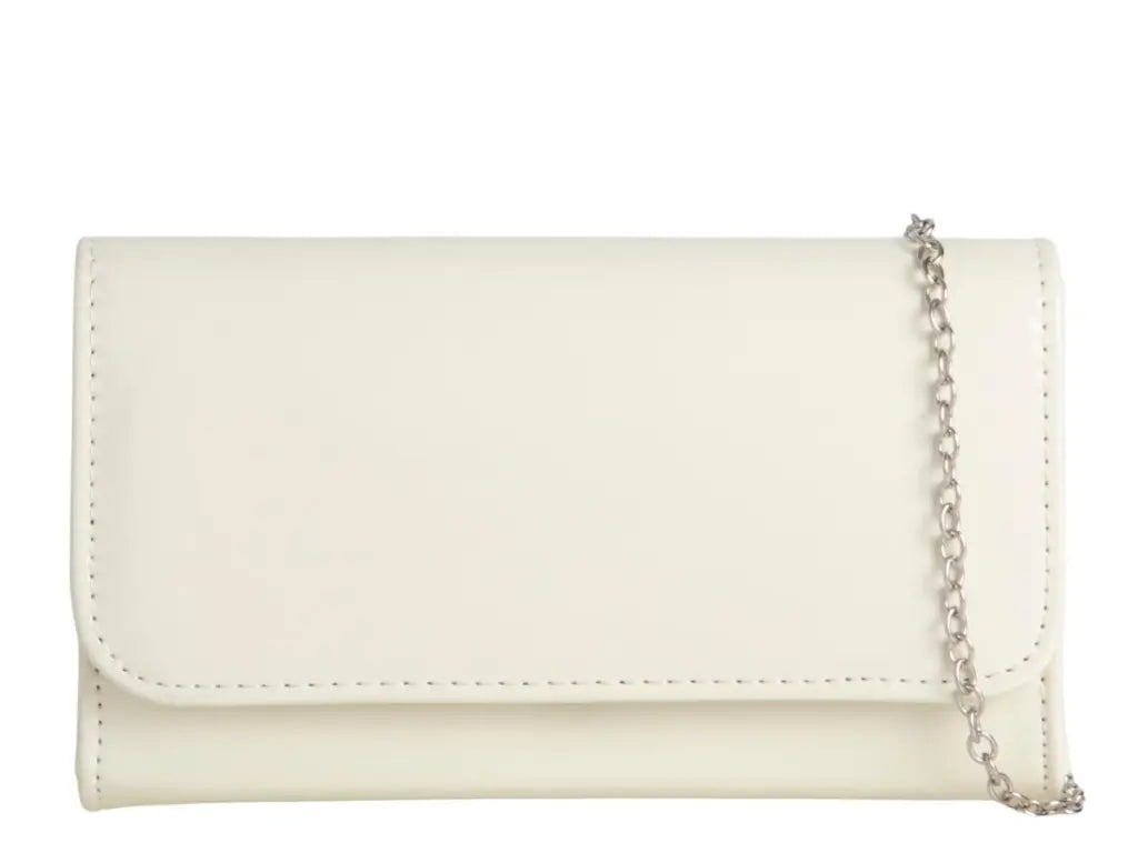 White Patent Mini Clutch Bag