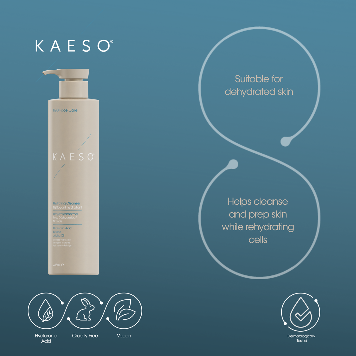 Kaeso H20 Hydrating Cleanser 485ml