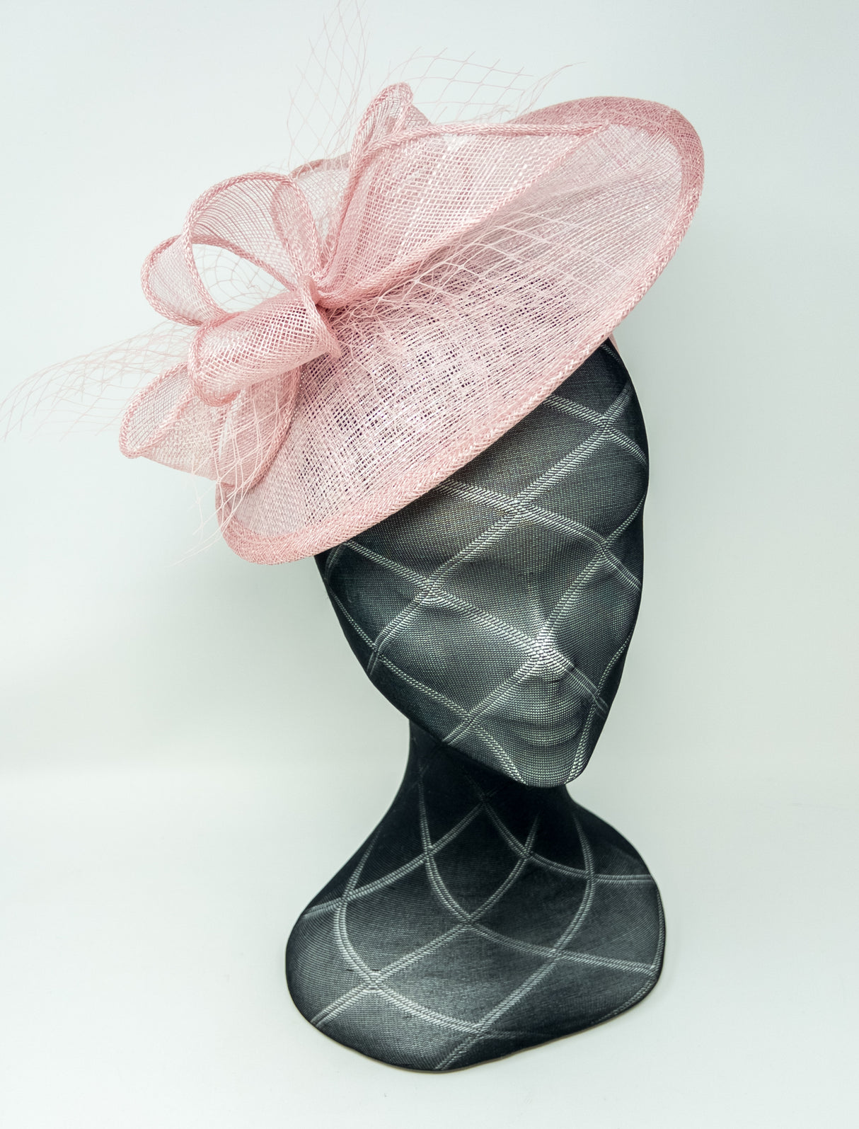 Metallic Blush Rose Disc Hairband Fascinator