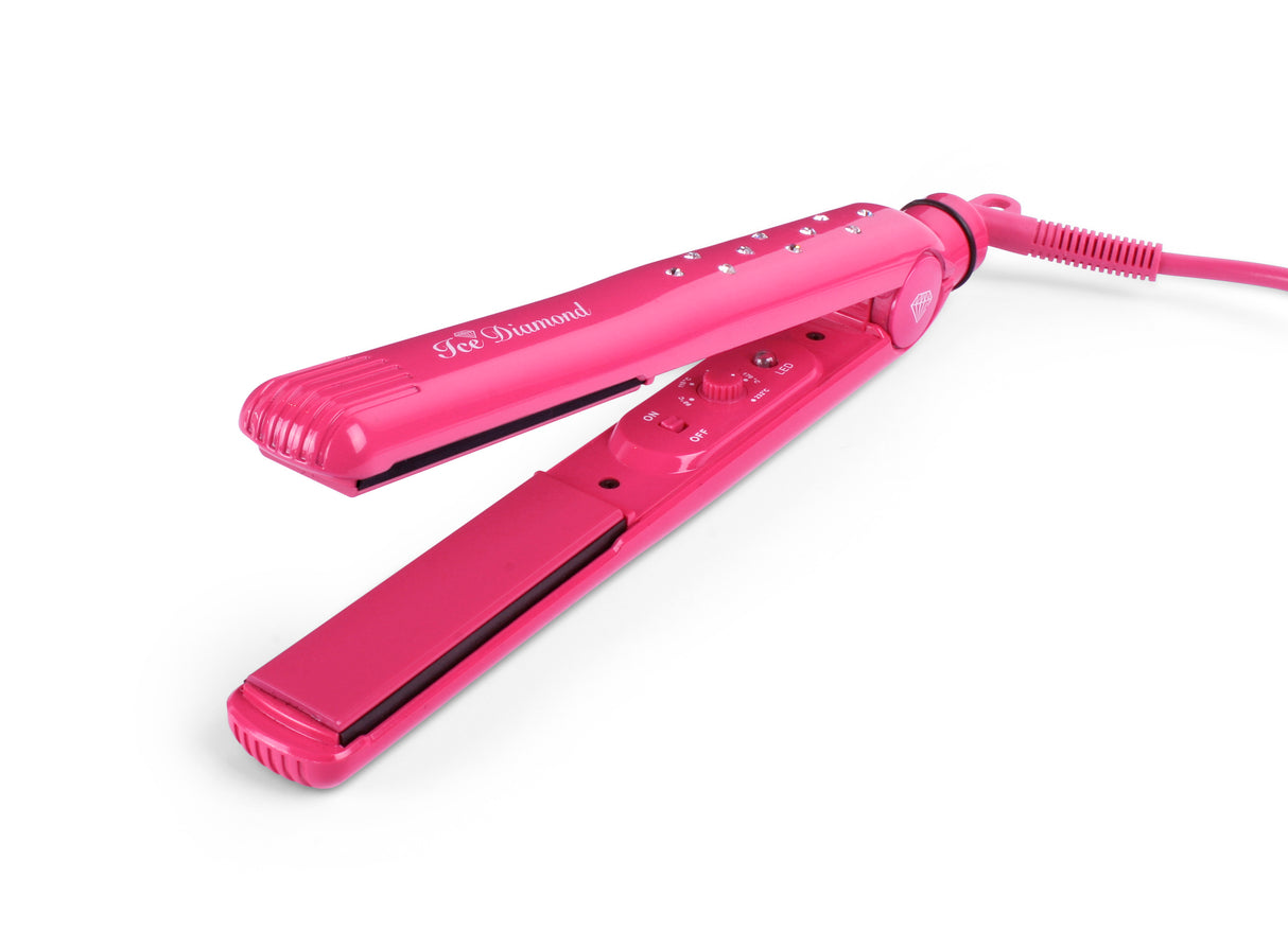 Ice Diamond Professional Hair Straightener Styler Pink