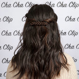 Cha Cha Clip 100% Real Hair Clip Dark Brown