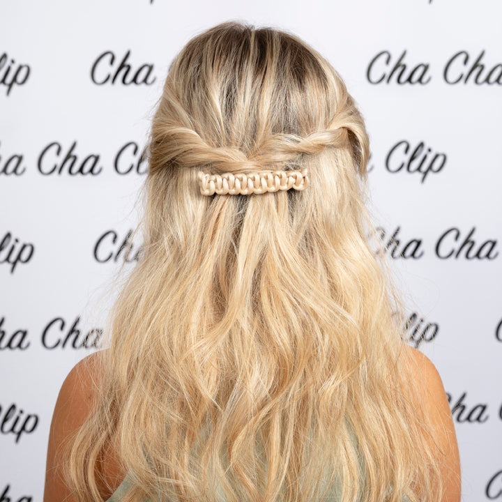 Cha Cha Clip 100% Real Hair Clip Golden Blonde