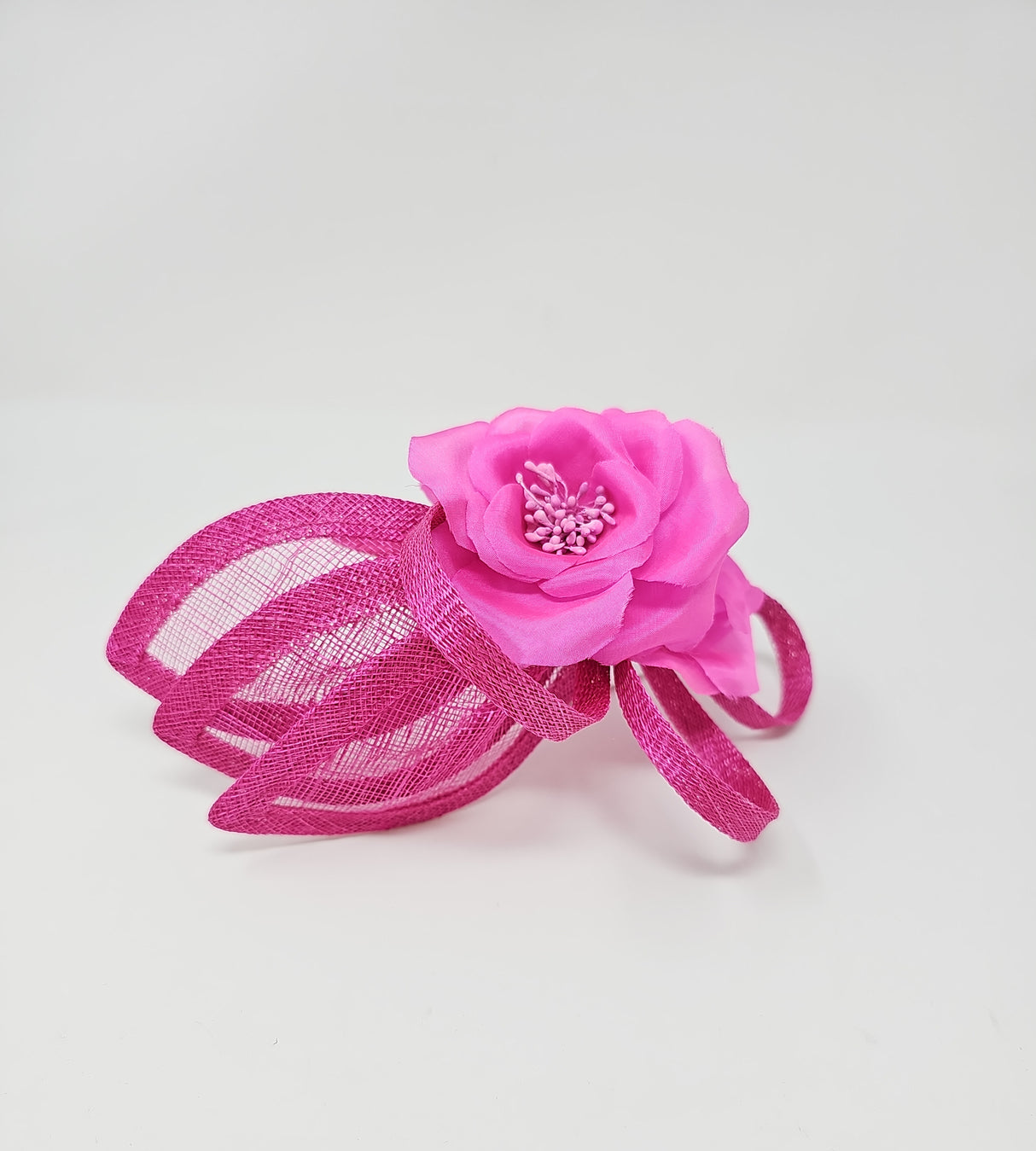 Magenta Pink Flower Loop Hairband Fascinator