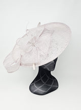 Metallic Pearl Large Disc Bow Hairband Fascinator