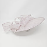 Metallic Pearl Large Disc Bow Hairband Fascinator