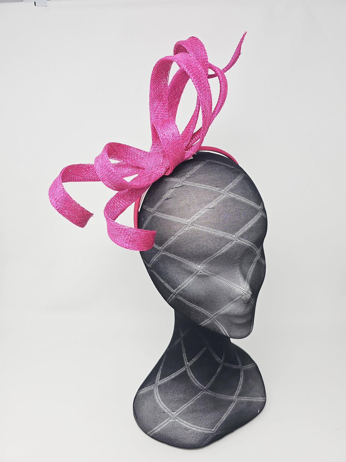 Magenta Pink Spiral Twist Fascinator