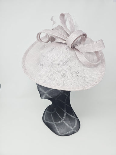 Pearl Silver Oval Disc Fascinator