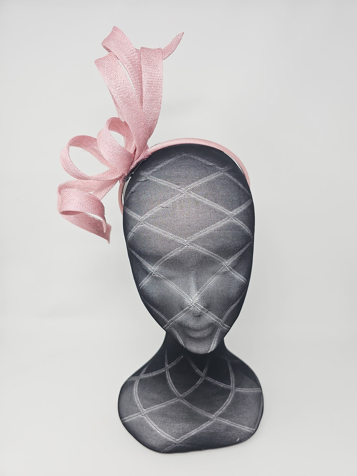 Rose Pink Spiral Twist Fascinator