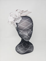 Silver Flower Loop Hairband Fascinator