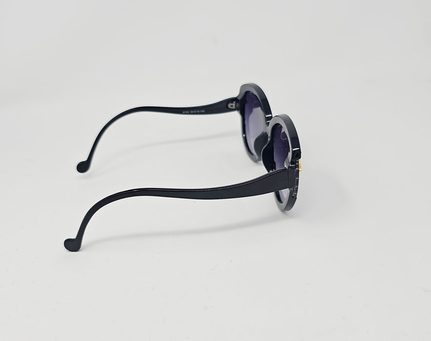 Black Large Framed Bee Sunglasses