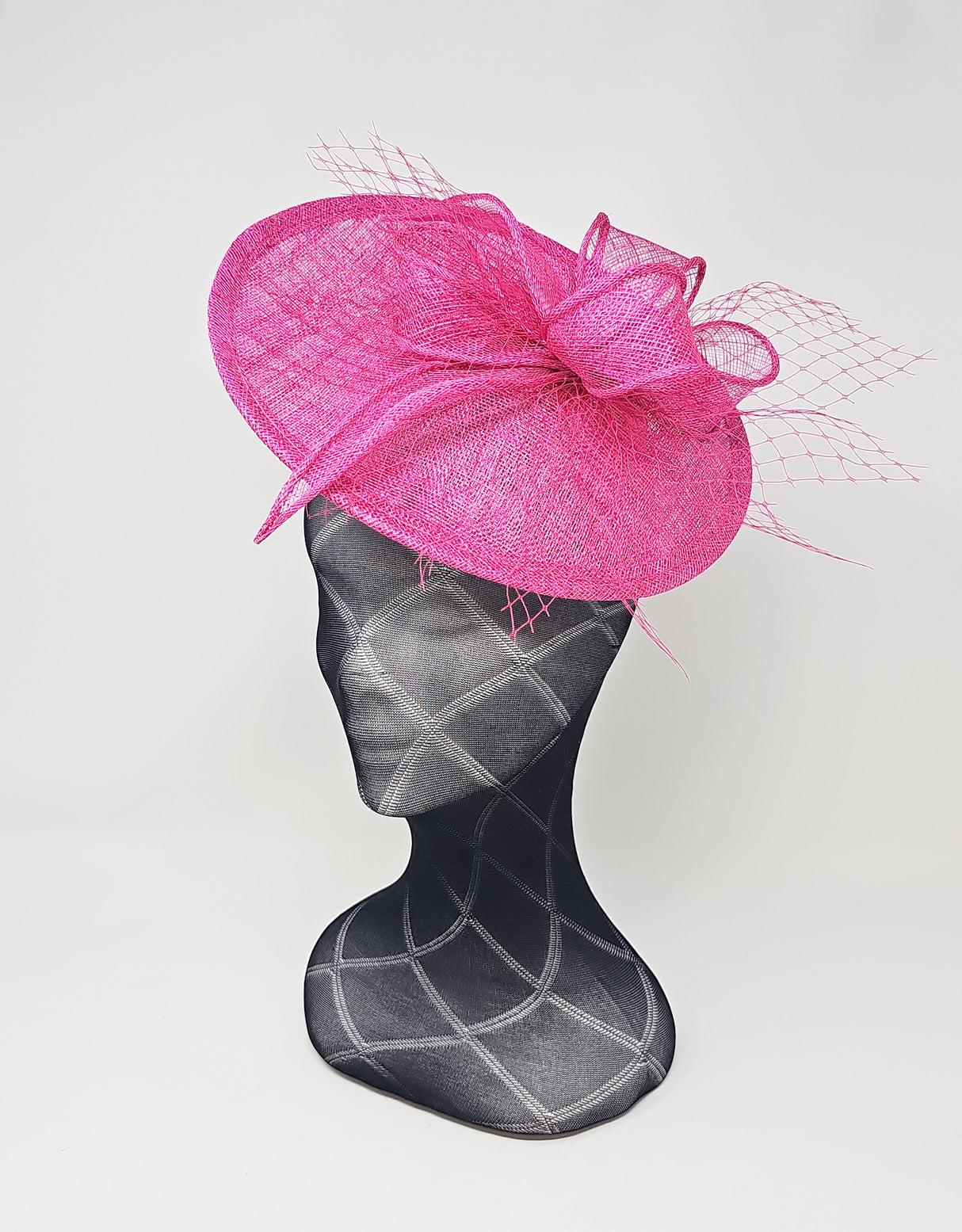 Magenta Pink Disc Hairband Fascinator