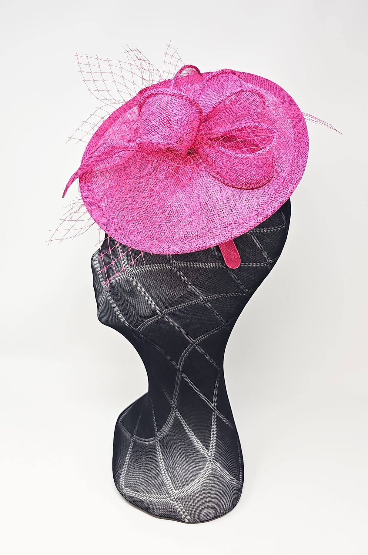 Magenta Pink Disc Hairband Fascinator