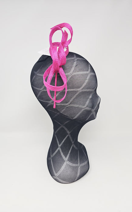 Magenta Pink Bow Loop Hairband Fascinator