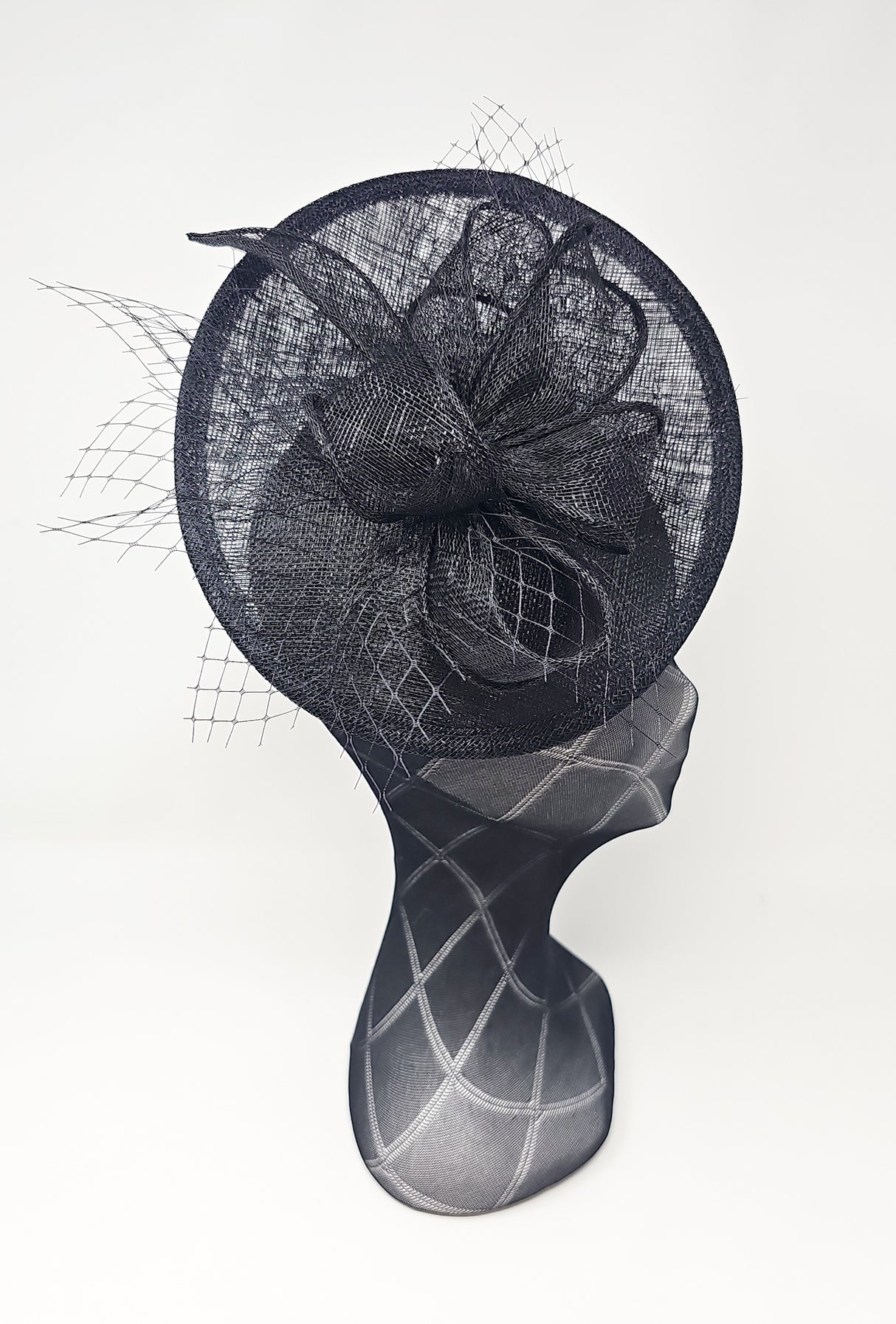 Black Disc Hairband Fascinator