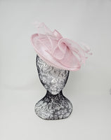 Sorbet Feather & Bow Round Disc Fascinator