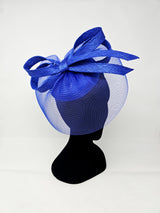 Sapphire Blue Bow Halo Fascinator