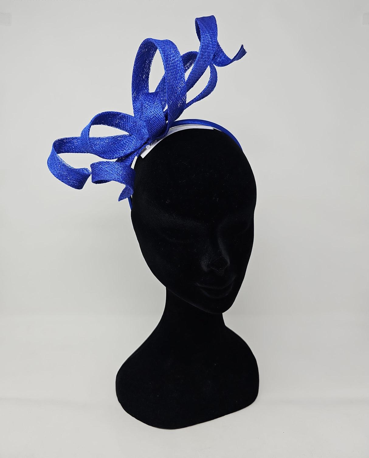 Sapphire Blue Spiral Twist Hairband Fascinator