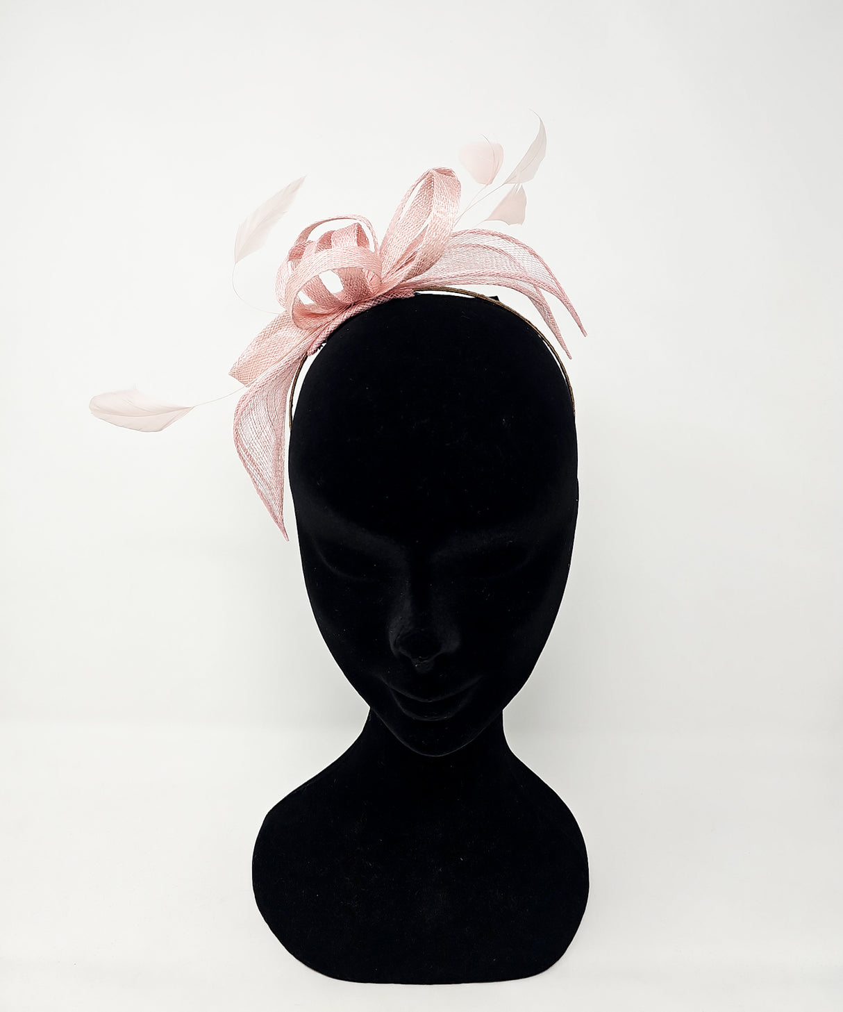 Parfait Pink Looped Feather Hairband Fascinator