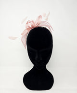 Parfait Pink Looped Feather Hairband Fascinator