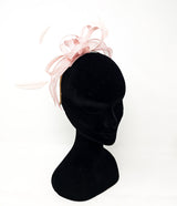Parfait Pink Looped Feather Hairband Fascinator