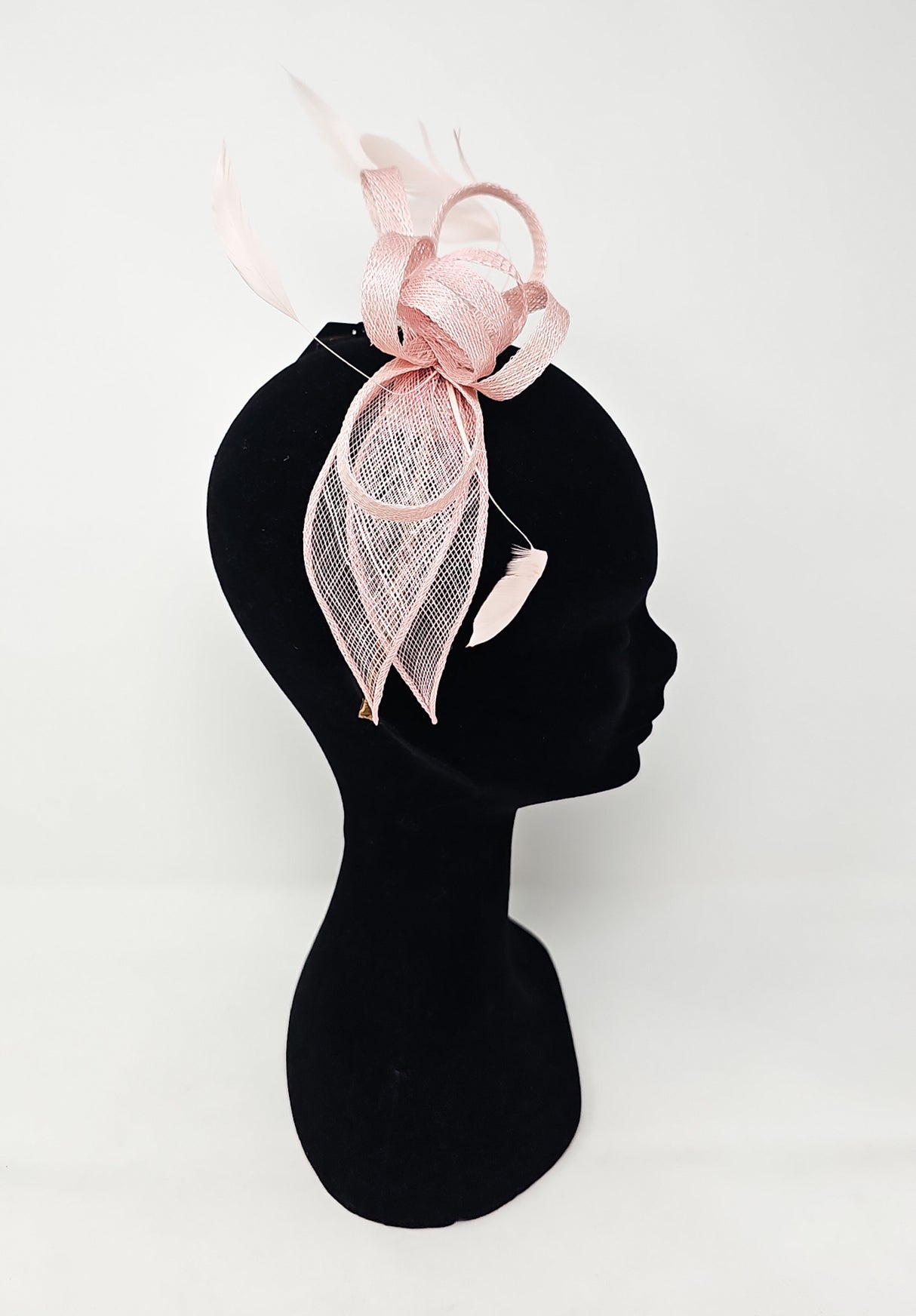 Parfait Pink Looped Feather Hairband Fascinator