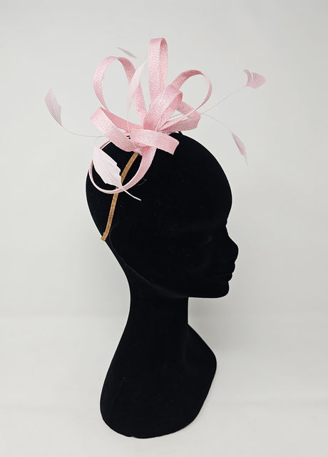 Peony Looped Feather Hairband Fascinator