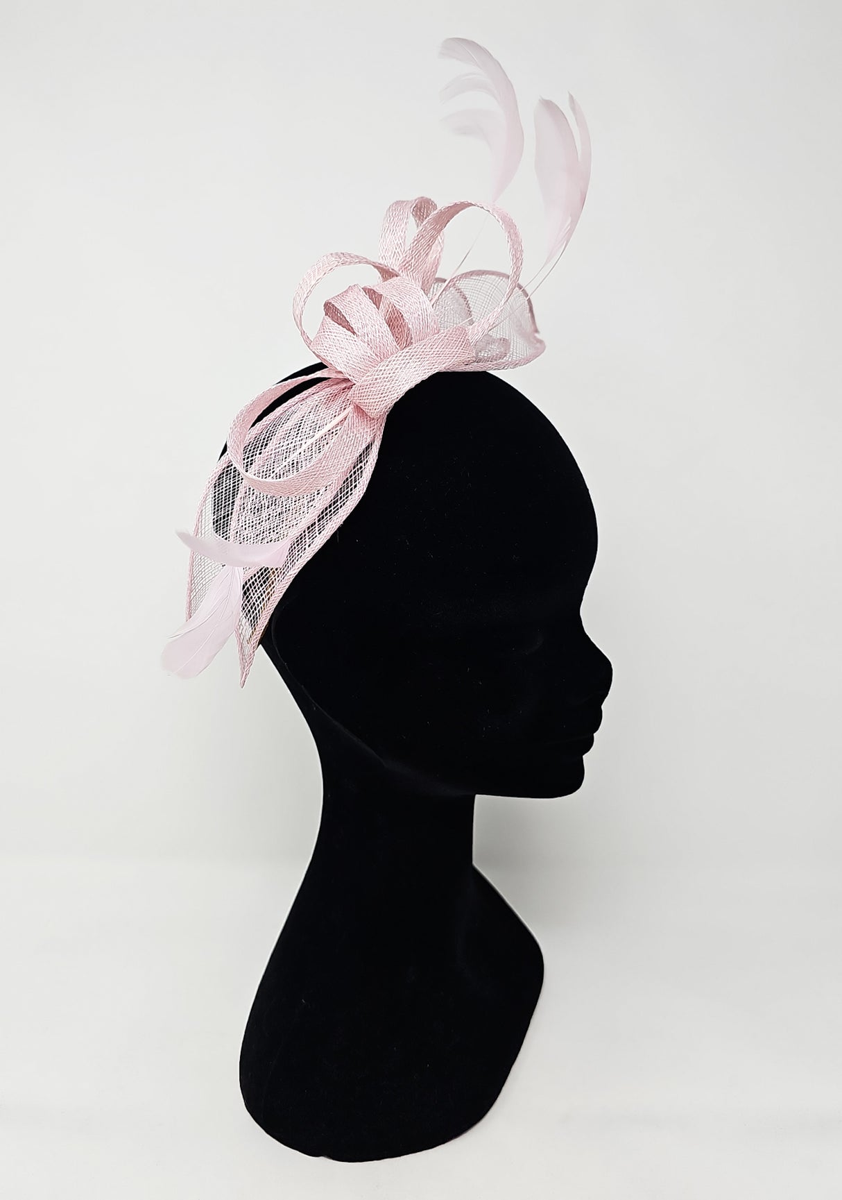 Quartz Looped Feather Hairband Fascinator