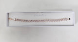 Eternity Cubic Zirconia Rose Gold Heart Bracelet