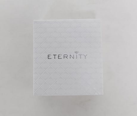 Eternity Silver Crystal Stud Earrings