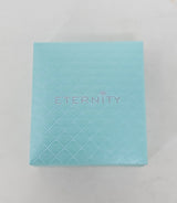 Eternity Tear Drop Silver Crystal Stud Earrings