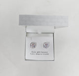 Eternity Silver Crystal Stud Earrings